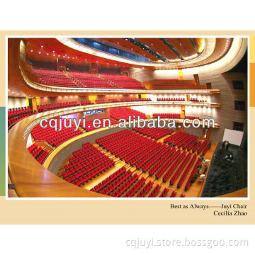 University Wooden Auditorum Seating/Theater/Theatre Chairs with single leg JY-901M